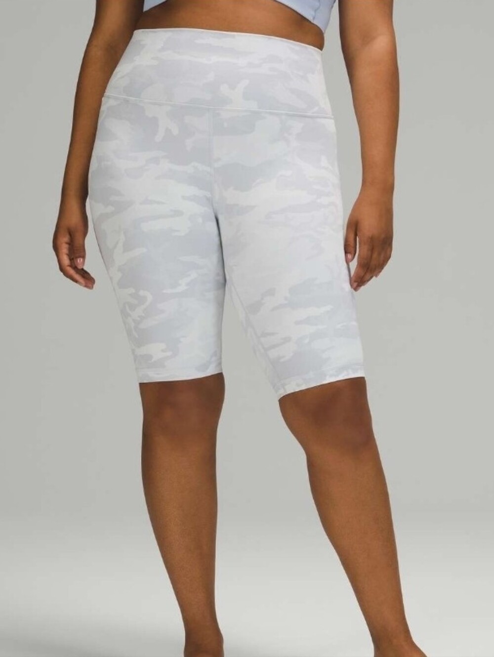 Lululemon Wunder Under Ribbed Camo Shorts Size 10
